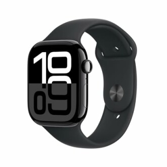 Apple Watch Series 10 GPS 46 mm Smartwatch with Jet Black Aluminium Case